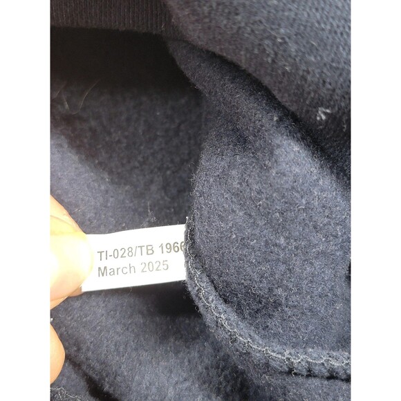 Seattle Sweatshirt Mens XL Navy Blue Fleece Crewneck Pullover Striped Sleeves - Picture 7 of 11